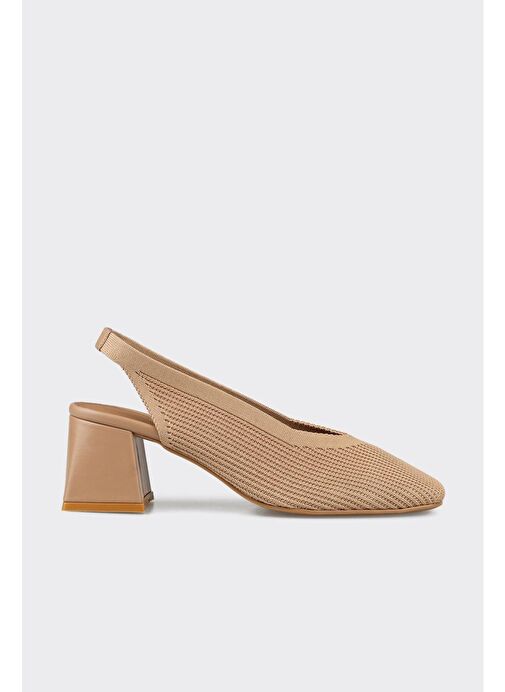 Naturel Kadın Topuklu Ayakkabı - Görsel 2