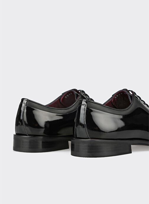 Siyah Deri Erkek Klasik Ayakkabı - Görsel 6