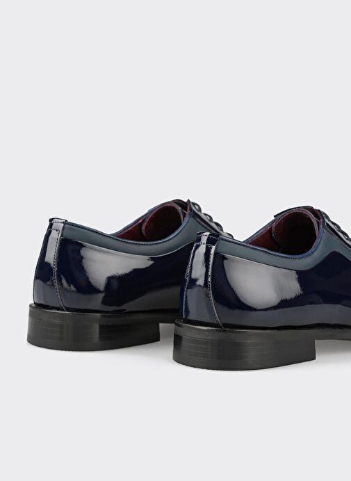Lacivert Deri Erkek Klasik Ayakkabı - Görsel 6