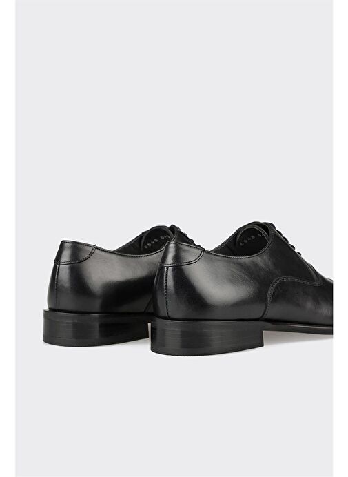 Siyah Deri Erkek Klasik Ayakkabı - Görsel 6