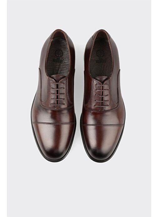 Kahve Deri Erkek Klasik Ayakkabı - Görsel 8