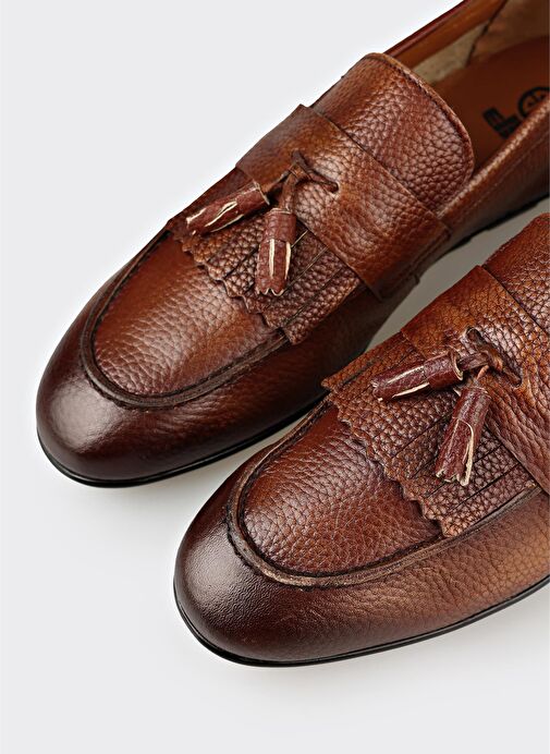 Taba Deri Erkek Günlük Ayakkabı - Görsel 6