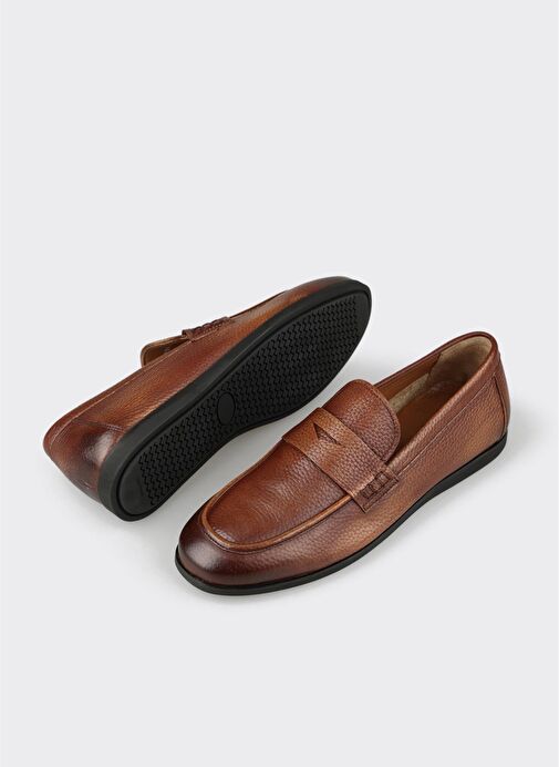 Taba Deri Erkek Günlük Ayakkabı - Görsel 4