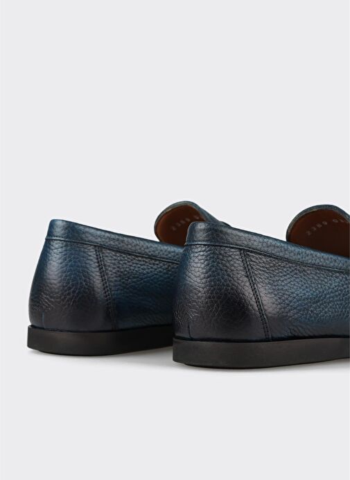 Lacivert Deri Erkek Günlük Ayakkabı - Görsel 6