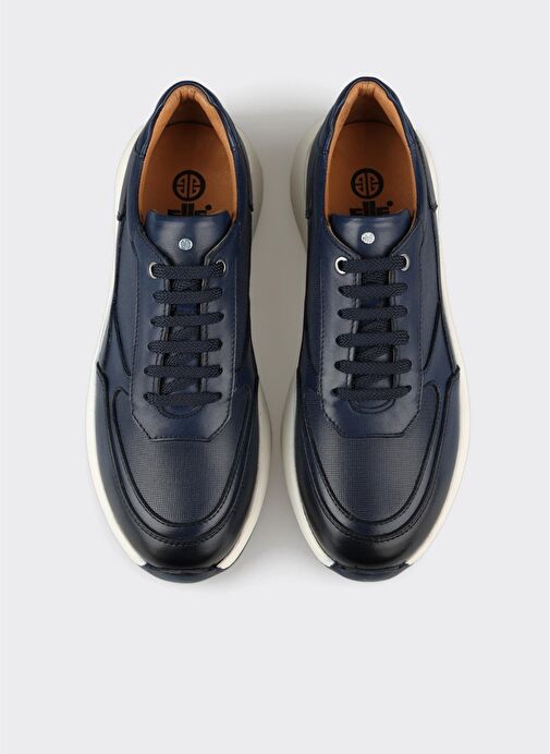 Lacivert Deri Erkek Spor Ayakkabı - Görsel 8