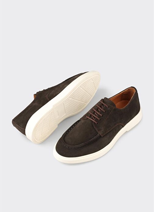 Kahve Deri Erkek Günlük Ayakkabı - Görsel 4