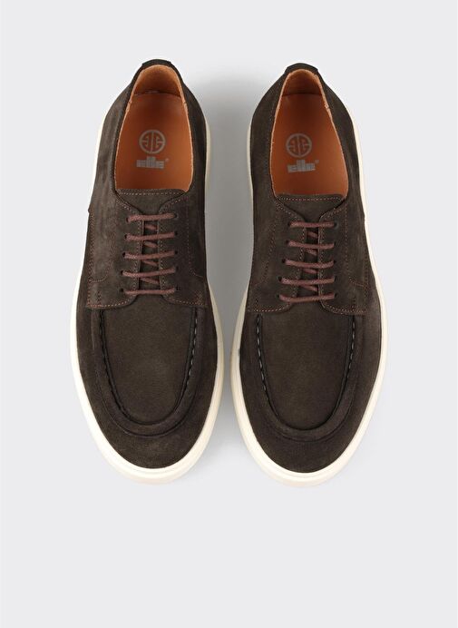 Kahve Deri Erkek Günlük Ayakkabı - Görsel 5