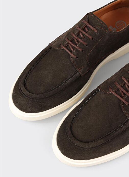 Kahve Deri Erkek Günlük Ayakkabı - Görsel 6