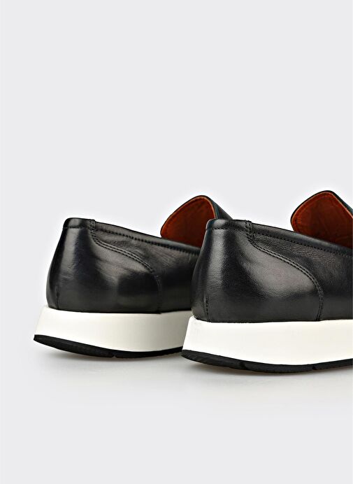 Siyah Deri Erkek Günlük Ayakkabı - Görsel 6