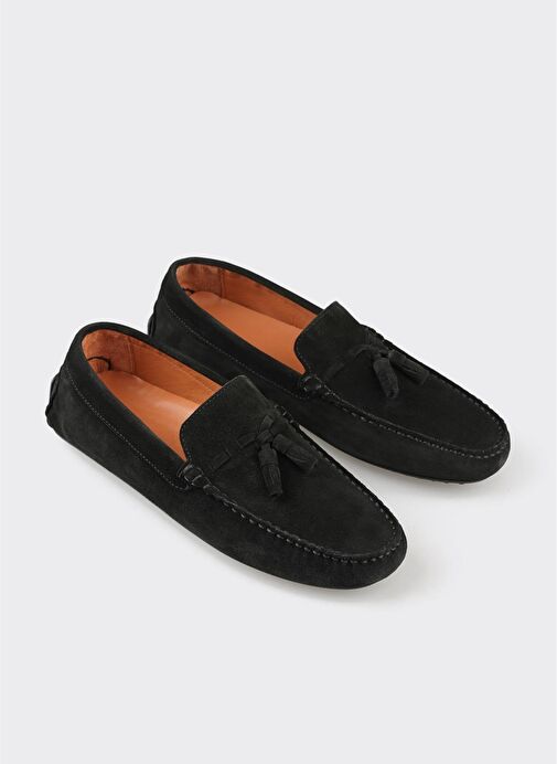 Siyah Deri Erkek Günlük Ayakkabı - Görsel 3