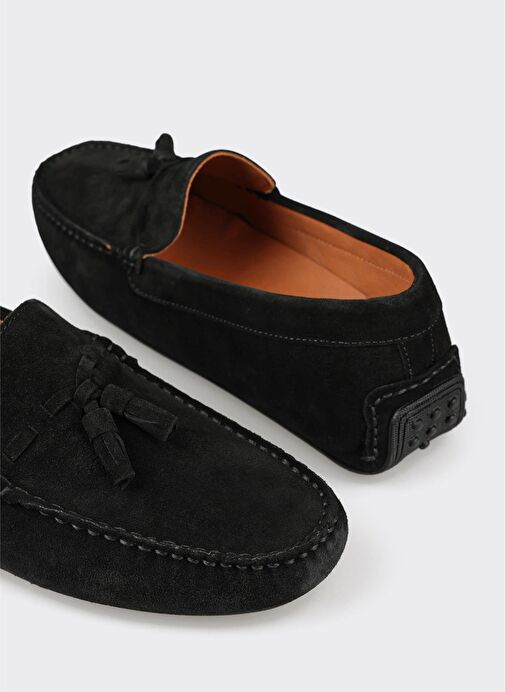 Siyah Deri Erkek Günlük Ayakkabı - Görsel 6