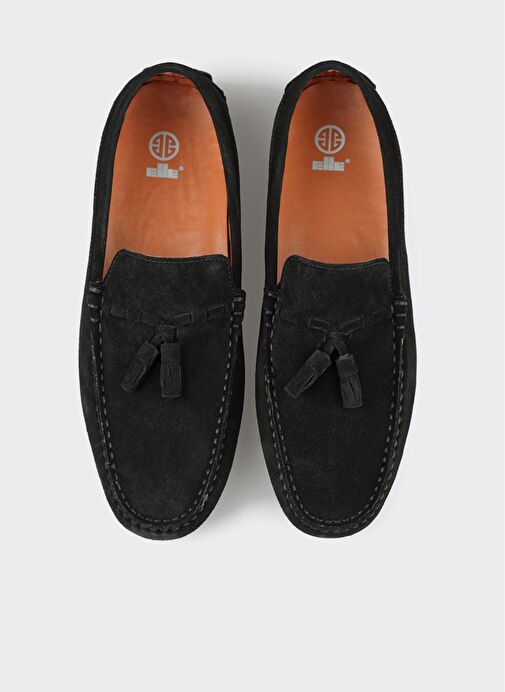 Siyah Deri Erkek Günlük Ayakkabı - Görsel 5