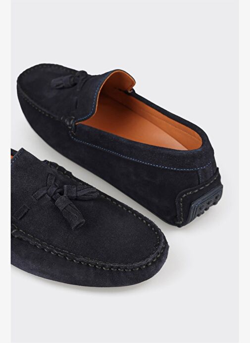 Lacivert Deri Erkek Günlük Ayakkabı - Görsel 6