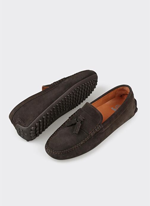 Kahve Deri Erkek Günlük Ayakkabı - Görsel 4