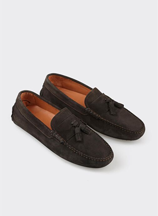 Kahve Deri Erkek Günlük Ayakkabı - Görsel 3