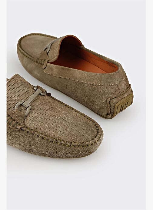 Yeşil Deri Erkek Günlük Ayakkabı - Görsel 6