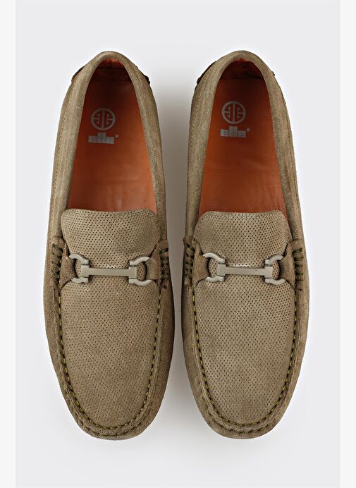 Yeşil Deri Erkek Günlük Ayakkabı - Görsel 5