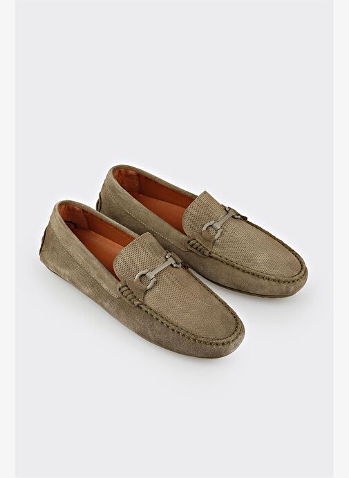 Yeşil Deri Erkek Günlük Ayakkabı - Görsel 3