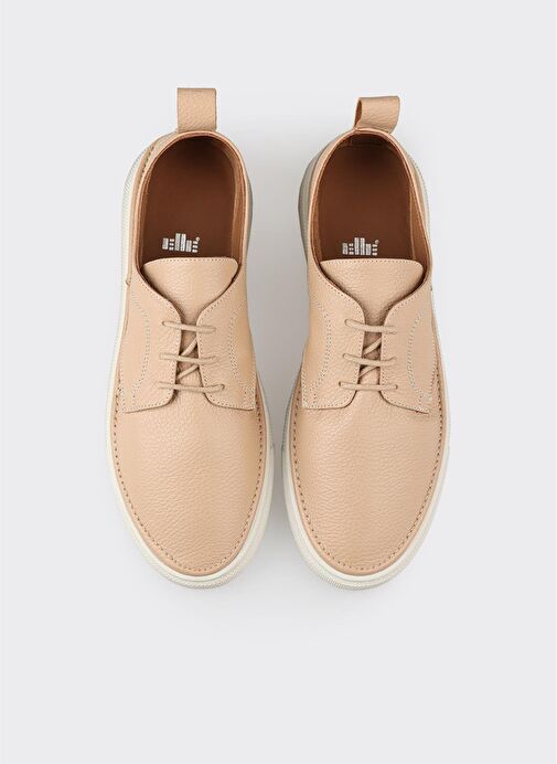 Naturel Deri Kadın Spor Ayakkabı - Görsel 5