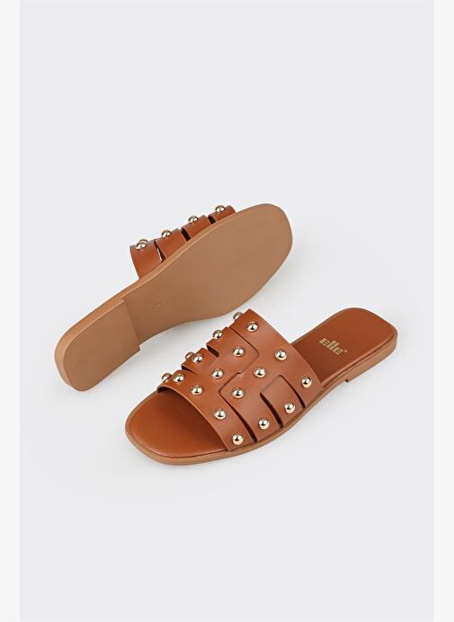 Taba Kadın Düz Terlik - Görsel 4