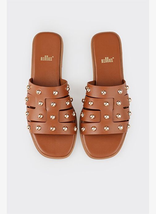 Taba Kadın Düz Terlik - Görsel 5