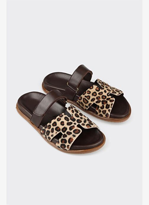 Kahve Kadın Düz Terlik - Görsel 4