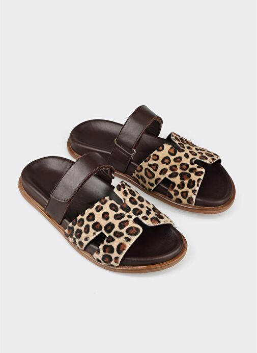 Kahve Kadın Düz Terlik - Görsel 7