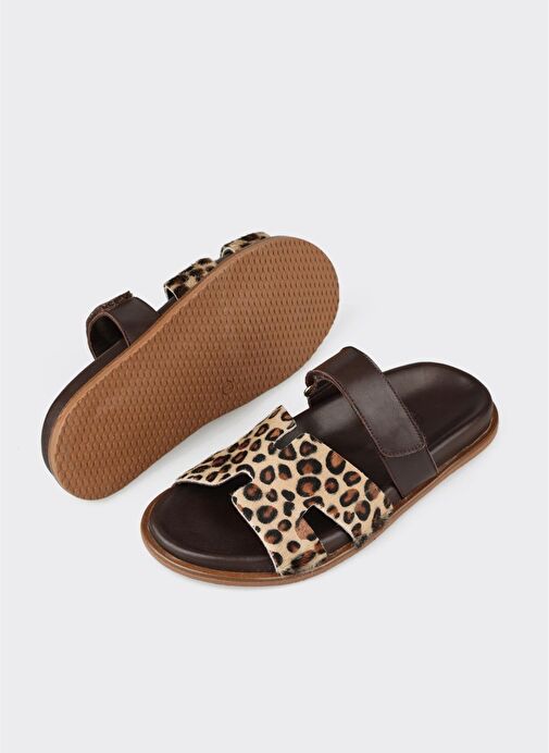 Kahve Kadın Düz Terlik - Görsel 8