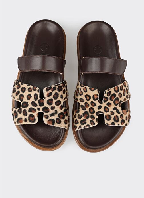 Kahve Kadın Düz Terlik - Görsel 2