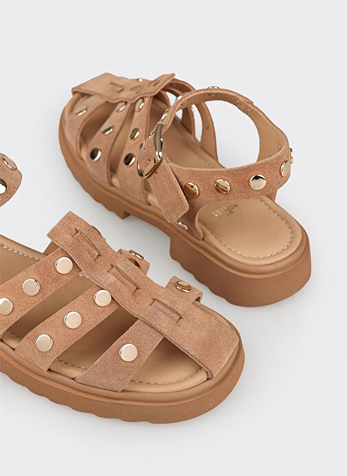 Vizon Deri Kadın Günlük Ayakkabı - Görsel 6