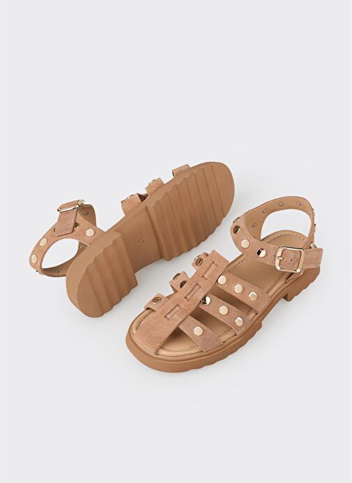 Vizon Deri Kadın Günlük Ayakkabı - Görsel 4