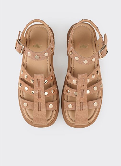 Vizon Deri Kadın Günlük Ayakkabı - Görsel 5