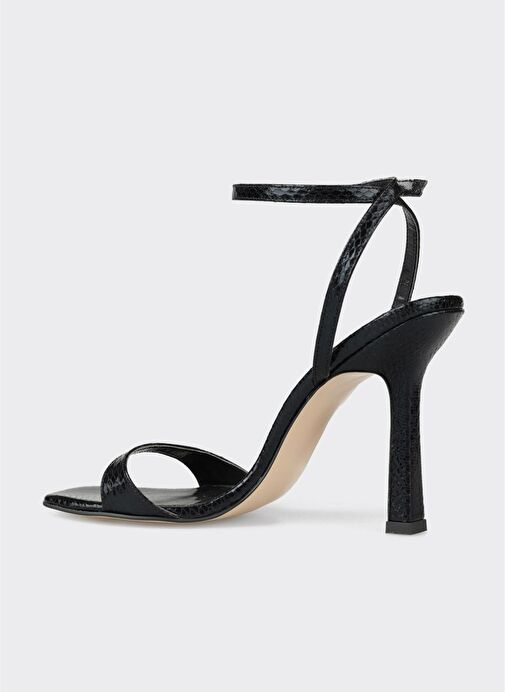 Siyah Kadın Topuklu Sandalet - Görsel 4