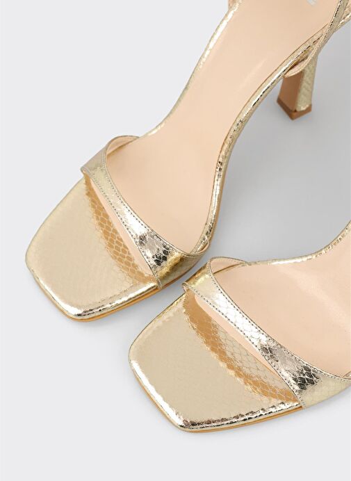 Gold Kadın Topuklu Sandalet - Görsel 5