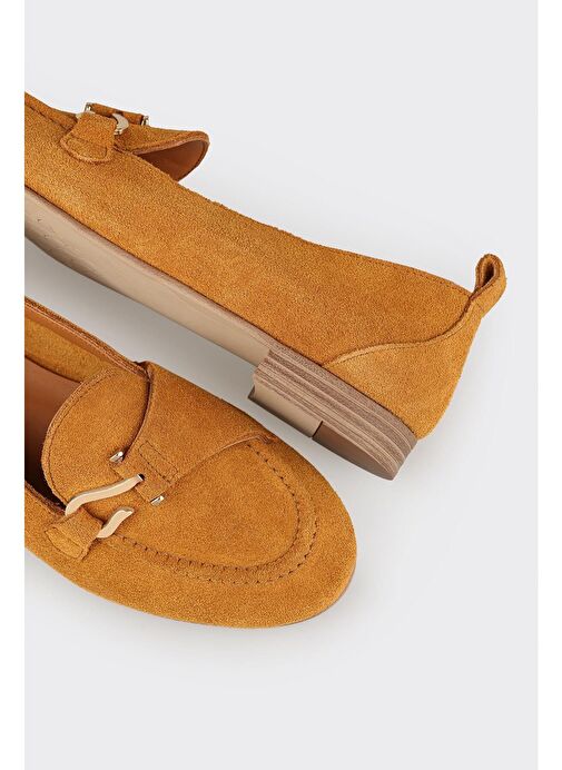 Elle Bej Kadın Süet Loafer DEMELO-2 - Görsel 6