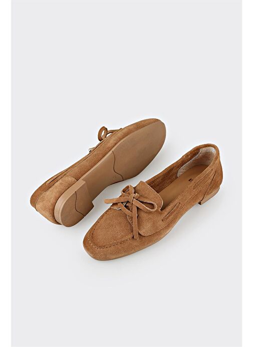 Camel Deri Kadın Günlük Ayakkabı - Görsel 4