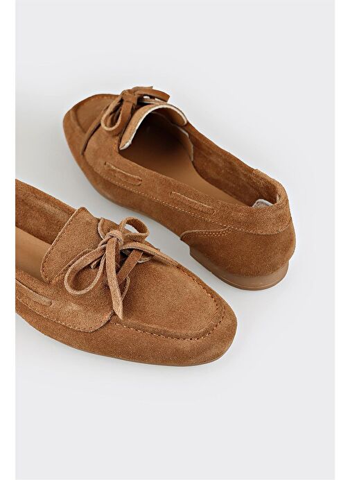 Camel Deri Kadın Günlük Ayakkabı - Görsel 6