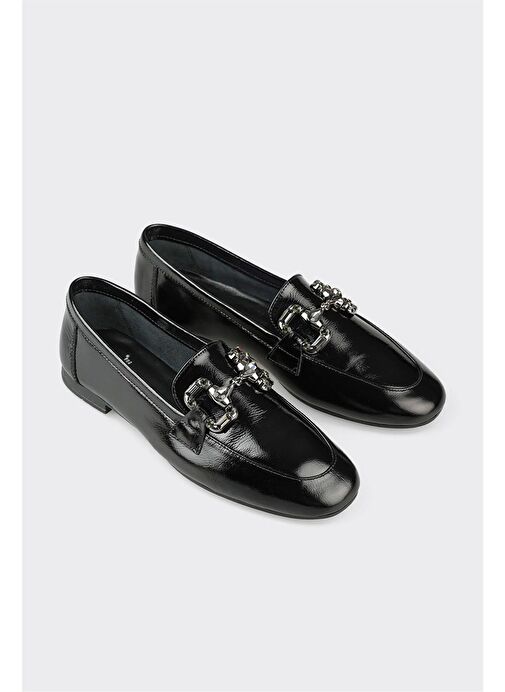 Elle Siyah Kadın Deri Loafer GRUNES - Görsel 3