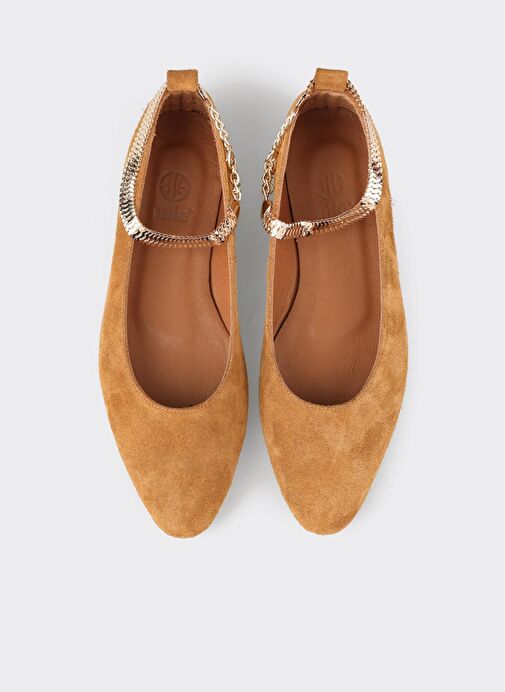 Camel Deri Kadın Günlük Ayakkabı - Görsel 5