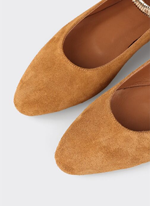 Camel Deri Kadın Günlük Ayakkabı - Görsel 6