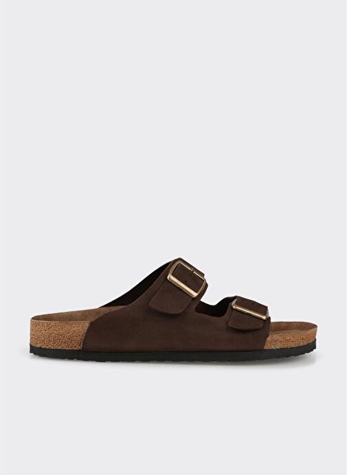 Kahve Deri Erkek Terlik - Görsel 2