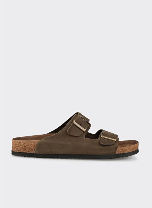 Haki Deri Erkek Terlik - Görsel 2