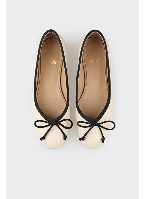 Ekru Kadın Topuklu Ayakkabı - Görsel 5