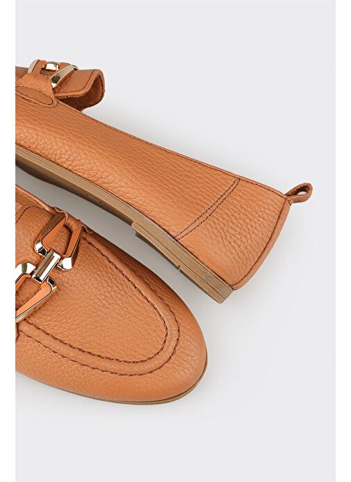 Taba Deri Kadın Günlük Ayakkabı - Görsel 6