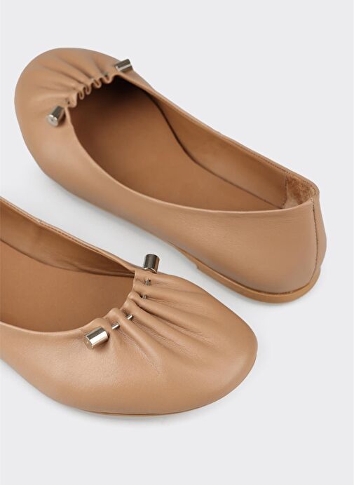 Naturel Deri Kadın Günlük Ayakkabı - Görsel 6