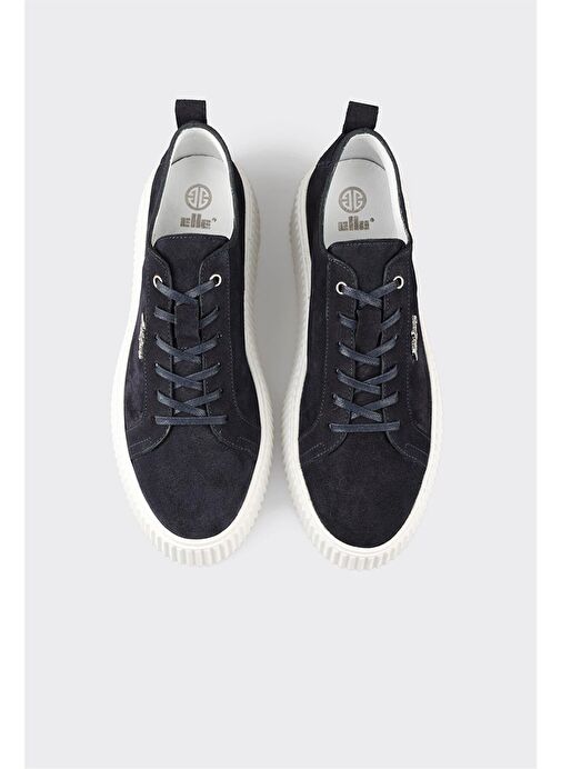 Lacivert Deri Erkek Spor Ayakkabı - Görsel 5