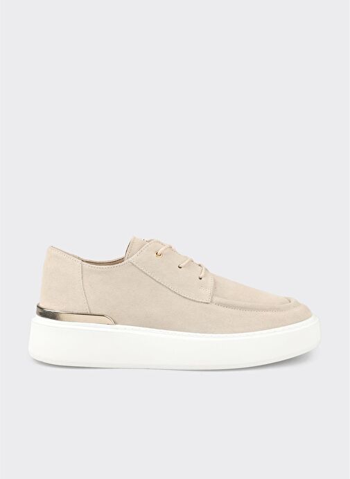 Bej Deri Erkek Günlük Ayakkabı - Görsel 2