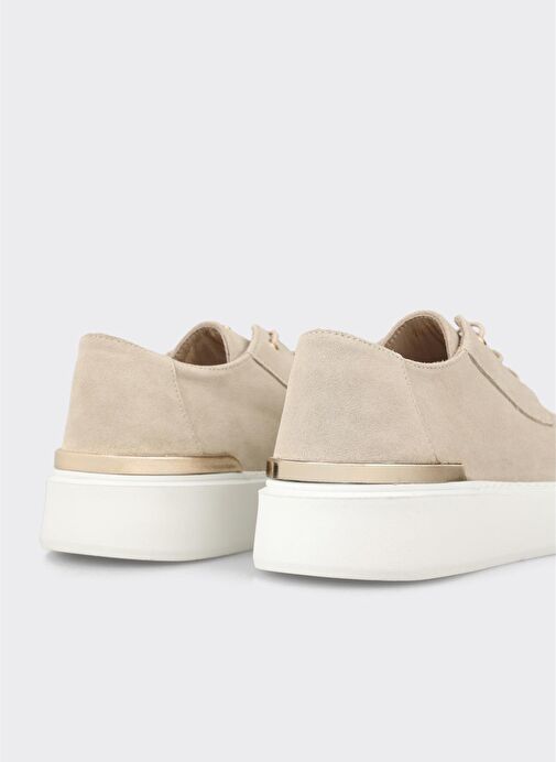 Bej Deri Erkek Günlük Ayakkabı - Görsel 6