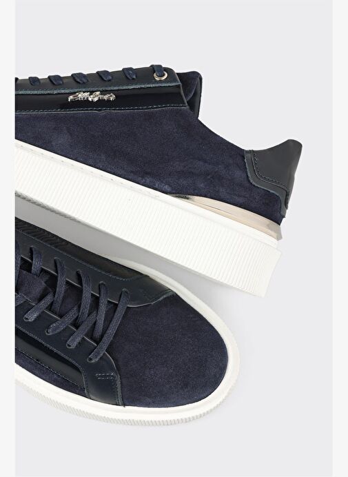 Lacivert Deri Erkek Spor Ayakkabı - Görsel 10