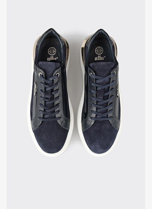 Lacivert Deri Erkek Spor Ayakkabı - Görsel 9